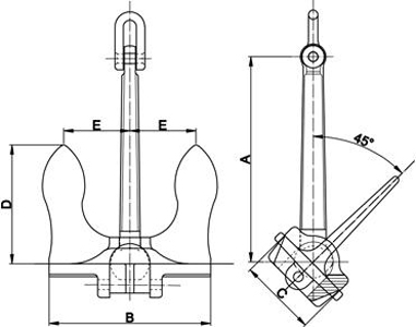 Stockless Anchor