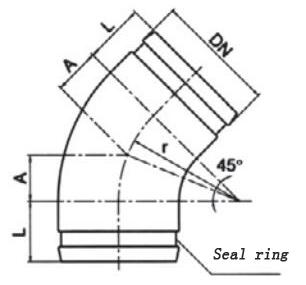 45Non-heat Insulation Elbow