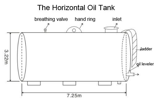 Cylindrical Oil Tank