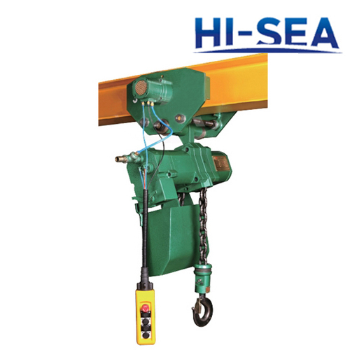 3T Pneumatic Chain Hoist with Trolley
