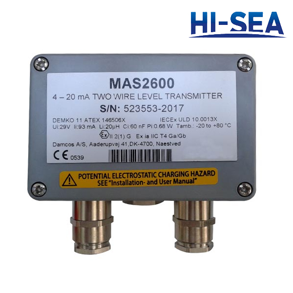 4-20mA Two wire Level Transmitter