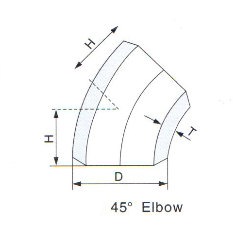 Butt-welding 45 Degree Elbows