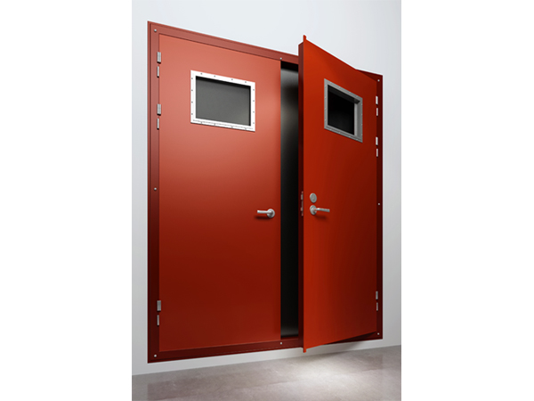 A60 Fireproof Double-Leaf Steel Door