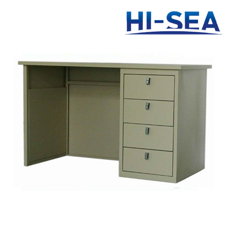 Aluminum Marine Desk with Four Drawers