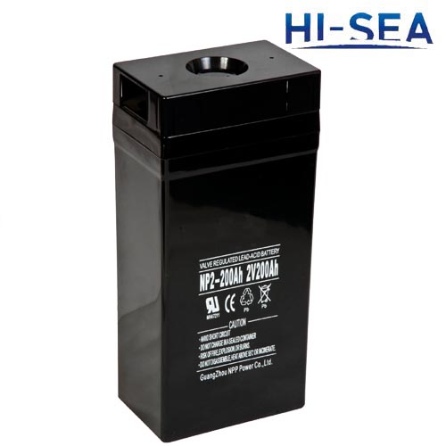 Battery for marine communication system