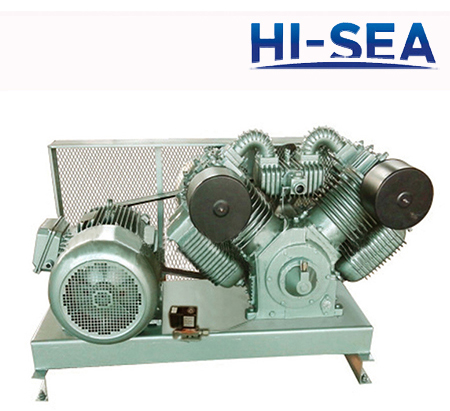 Marine Vertical Low Pressure Air cooling Air Compressor with Belt Unit