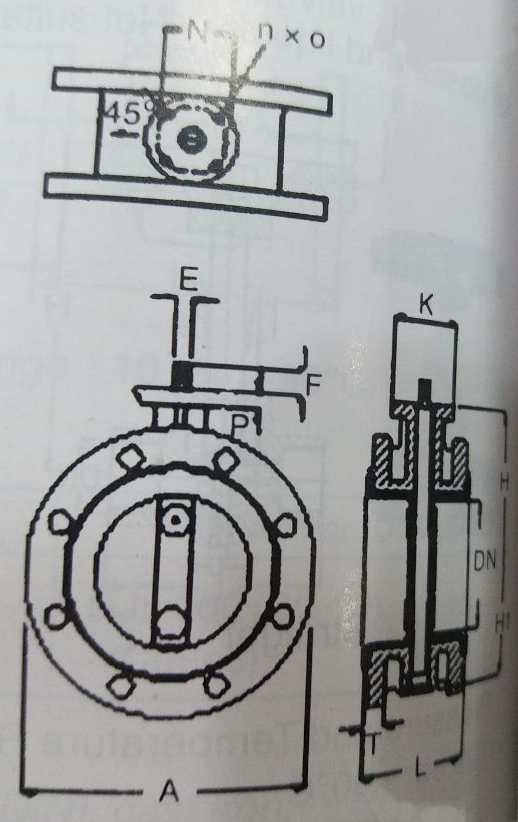 Cast Iron Flanged Type Butterfly Valve 