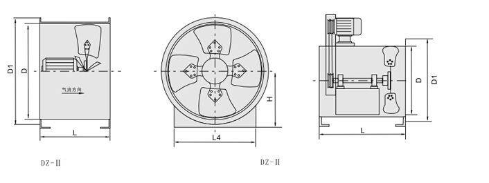 DZ Low-nosie Explosion-proof Axial Flow Fan