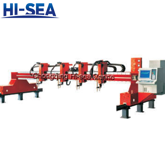 Double-side driven CNC flame cutting machine