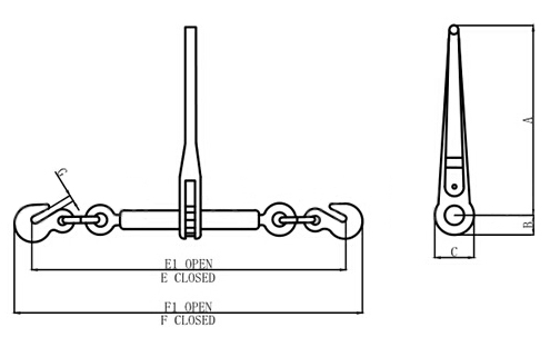 European Type Ratchet Load Binder