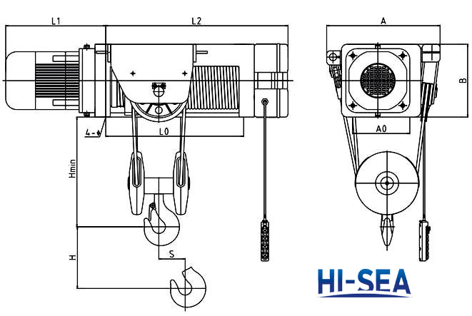 Fixed Type Foot-mounted Electric Hoist