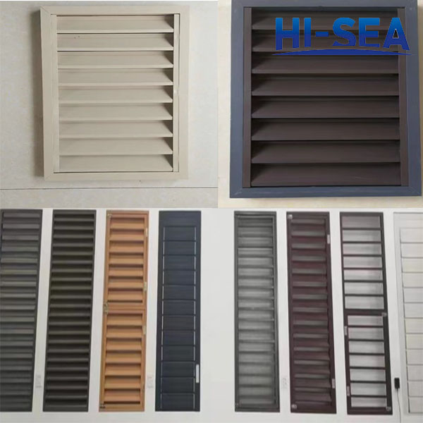 Galvanized Plate Side Wall Grille Louver
