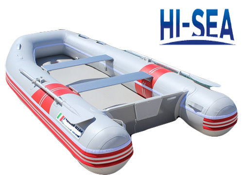 Inflatable sport boat with VIB floor