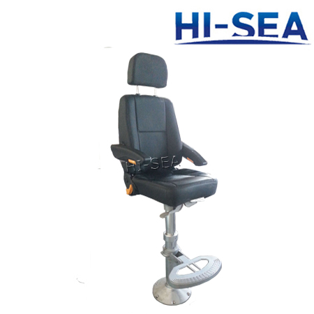 Lightweight Helmsman Seat with Adjustable Armrest