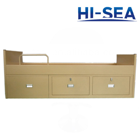 Marine Metal Single Bed with Drawers