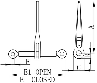 Ratchet Type Load Binder Without Hook