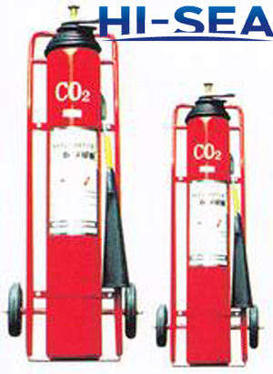  photo of the wheeled CO2 fire extinguisher