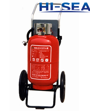 Wheeled water based fire extinguisher