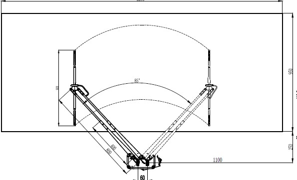 Pantograph-armed Electric Window Marine Wiper