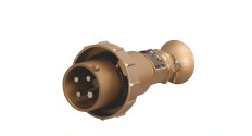 Marine Brass High-current Water-tight Plug , Socket and Socket with Chain Switch