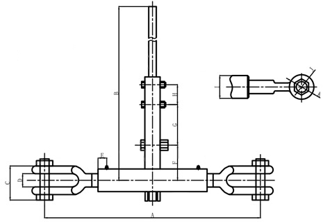 Ratchet Type Load Binder with Jaw and Jaw